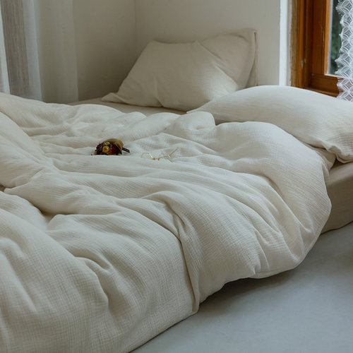 四件套全棉三层纱高级感日式简约