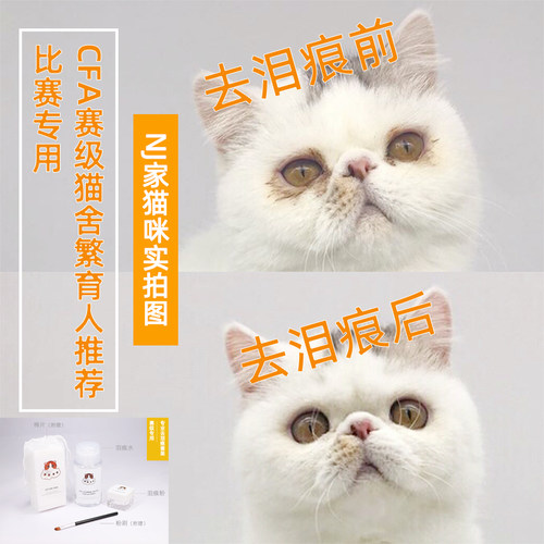 比赛用去泪痕加菲猫神器眼部清洁