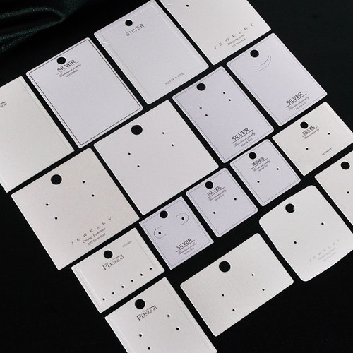 加厚耳环原创耳钉耳饰卡片高档饰品发夹项链卡纸标签吊牌包装纸卡