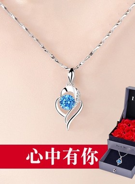 项链女款999纯银2025新款轻奢小