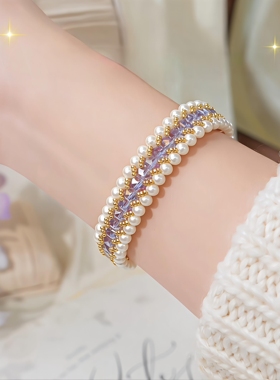 精致百搭手链简约显白法式小香风高级感轻奢风设计感女手链软镯