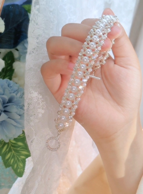 材料包布灵闪烁小细链手链三千手作精致百搭高级小众设计珍珠手链