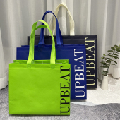 定制LOGO 单肩购物袋礼品包装 覆膜无纺布环保手提袋服装 店袋子女装