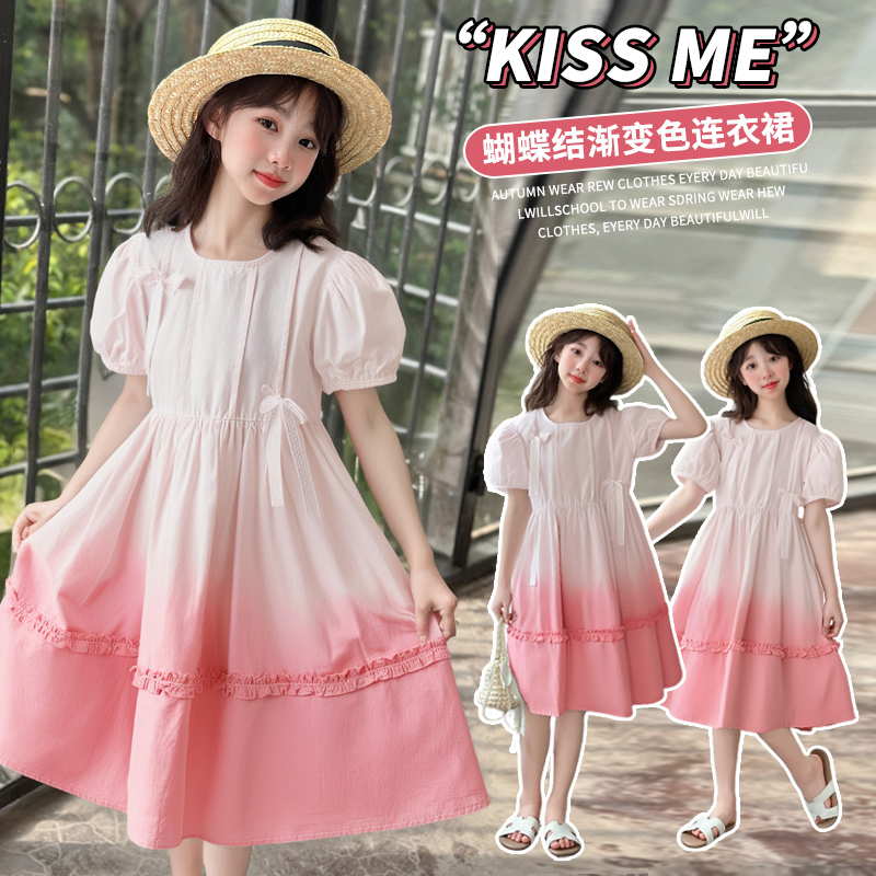 女短袖韩版夏季童连衣裙装薄