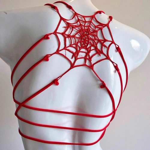 挂脖蕾丝纯欲内衣前扣美背文胸罩