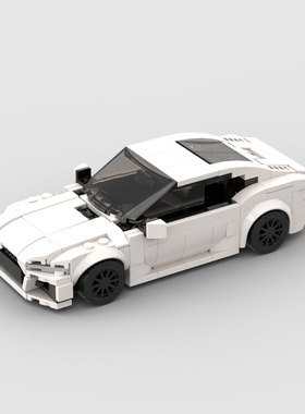 rs7 sportback积木赛车跑车moc兼容儿童拼搭玩具D010206
