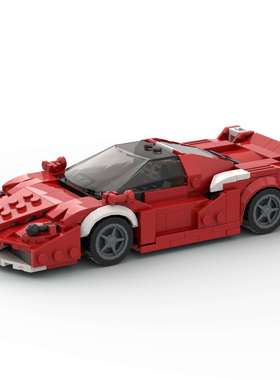 积木赛车跑车moc兼容儿童益智拼搭玩具D010112