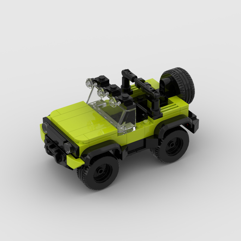 Suzuki积木拼搭赛车跑车moc兼容儿童益智玩具D010094