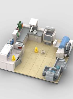 迷你医学实验室兼容积木moc儿童 益智拼搭玩具D610016