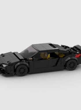 Gemera积木赛车跑车moc兼容儿童拼搭玩具D010198
