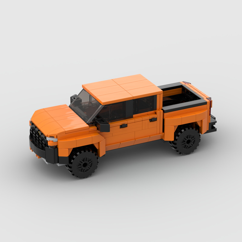 Silverado 1500积木moc赛车跑车儿童益智拼搭玩具D010227