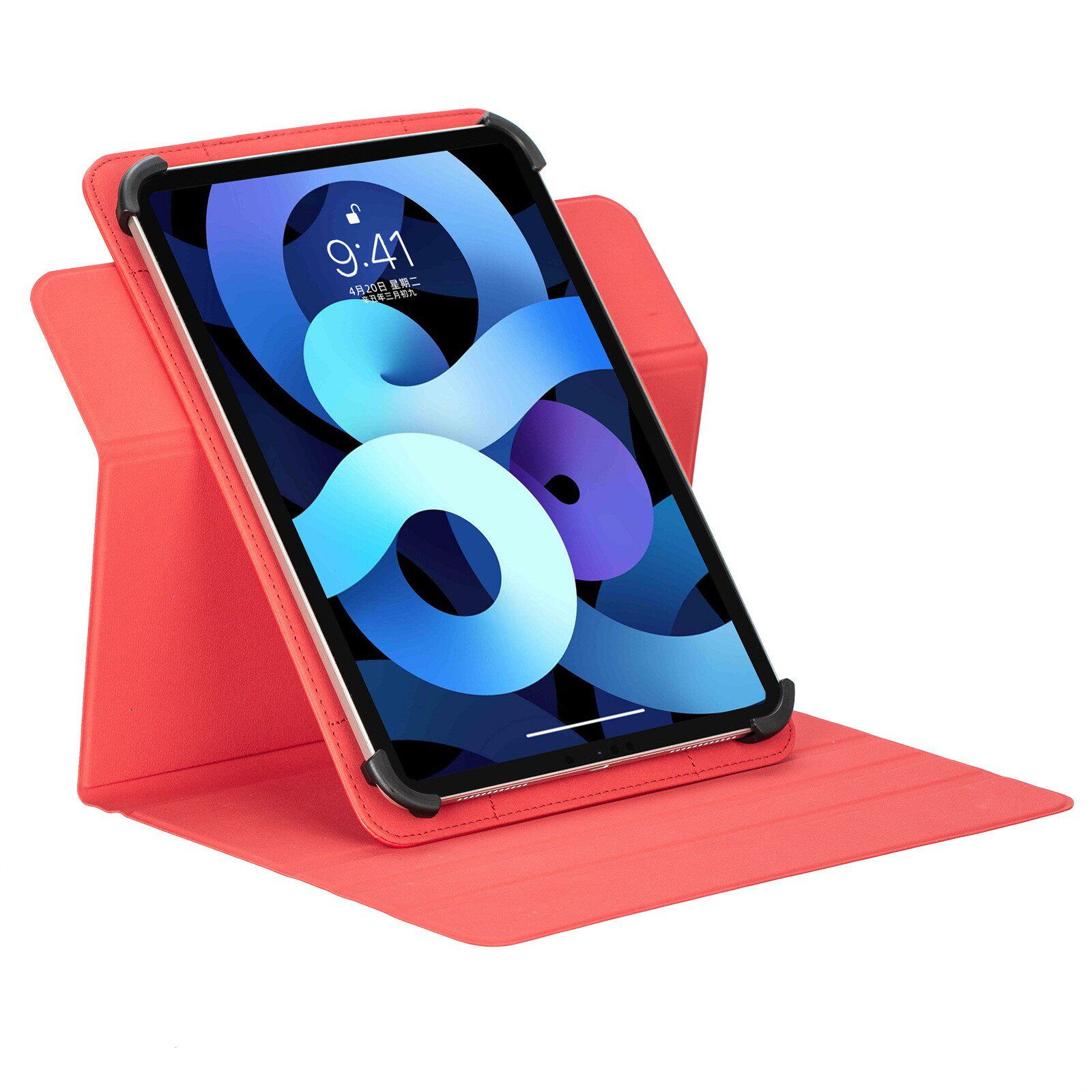 国产7-8寸 9-11寸通用款平板电脑支架商务旋转拉勾保护套360度可旋转9寸10寸