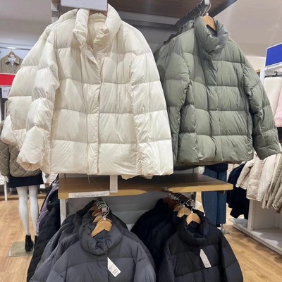 女装冬季云感羽绒服廓形蓬松加厚保暖立领夹克外套461276 469901