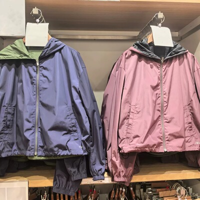 日系女装防风连帽短外套夹克2026春秋新款宽松休闲茄克上衣484022