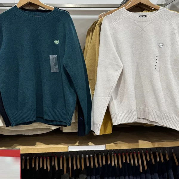 日单男装女情侣装柔软圆领针织衫套头长袖毛衣毛衫25秋冬485271