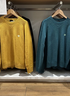 男女同款！刺绣针织衫！情侣柔软圆领长袖毛衣毛衫25秋冬款485271