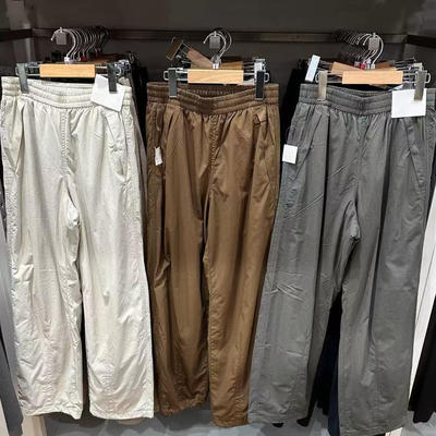 女装保暖休闲长裤/休闲裤裤子25秋冬新款松紧腰加绒直筒裤479402