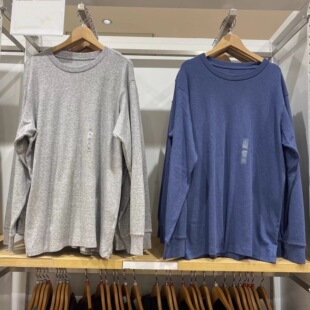日单男装女装情侣柔软圆领T恤/休闲长袖上衣打底衫秋冬新款479783