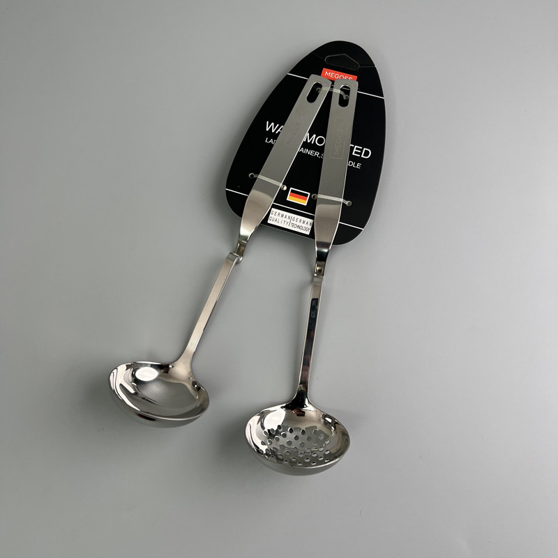 就12套清！加厚款！家用食品级不锈钢可壁挂火锅汤勺漏勺套装