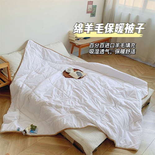 原700块！速度捡漏！仅70个！澳洲进口DOWNS羊毛被双人四季空调被