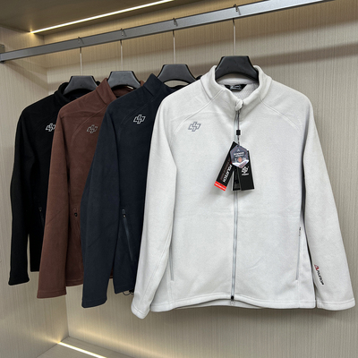 天冷可内搭！蜂窝摇粒绒！秋冬季户外男士加绒抓绒衣立领保暖外套