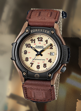 CASIO卡西欧Forester经典复古森林人手表帆布男FT-500WC-3B/5B/1B