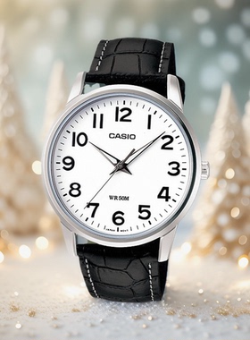 卡西欧CASIO简约休闲大盘男表 石英防水夜光手表MTP-1303D-1A 7A