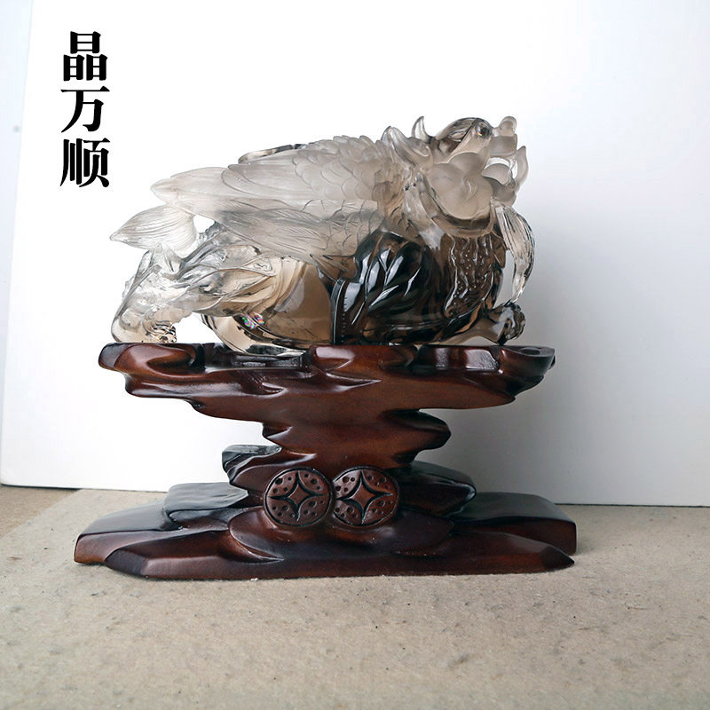 晶万顺水晶貔貅摆件招财风水摆件家居装饰品工艺品