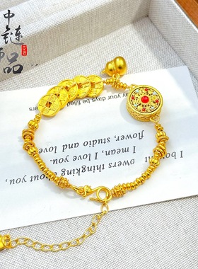 老古法凤祥手作沙金珐琅彩旋转