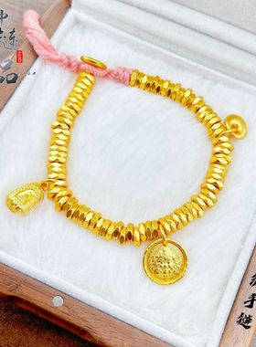 不掉色【金店同款】高保色古法