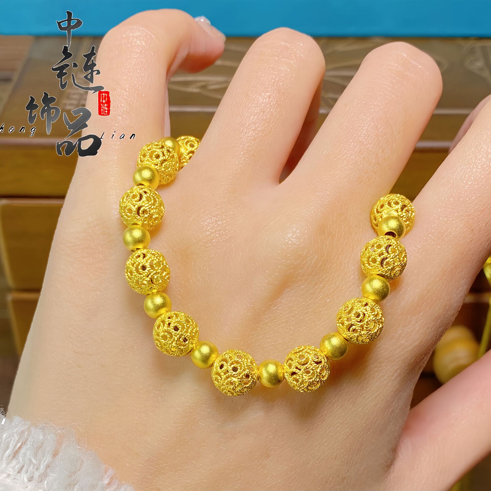 不掉色【金店同款】越南沙金