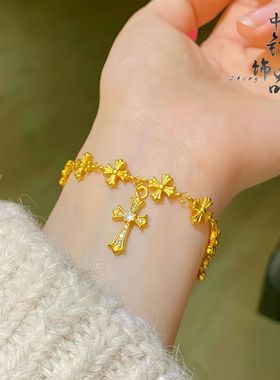 久不掉色金店同款爆款古法沙金