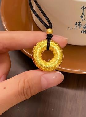 【不掉色】同款沙金百福同心圆