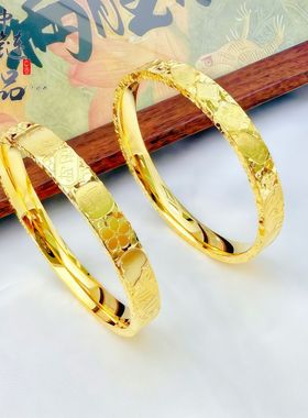 周古法生大福金店同款沙金爆闪