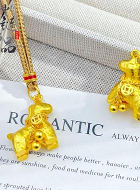 【金店同款】古法沙金锤纹马上有