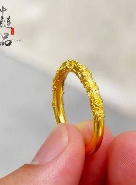 古法凤祥某书爆款沙金紫荆花