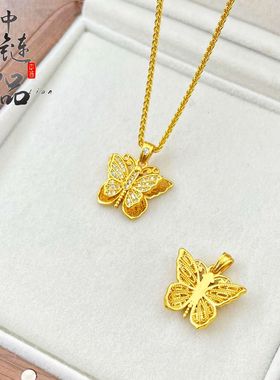 越南沙金不掉色新款古法镂空花丝