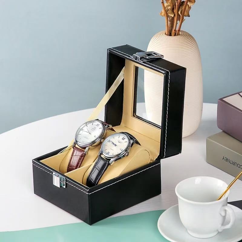高档首饰盒/箱简约皮质手表盒腕表展示盒机械表盒子手串整理盒