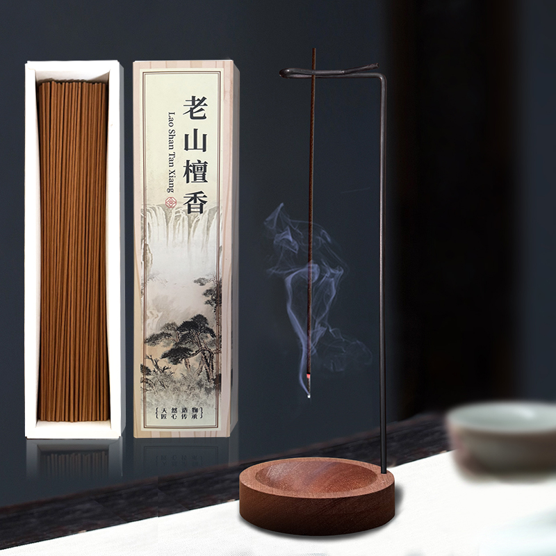 复古木质沉香座香托檀香底座