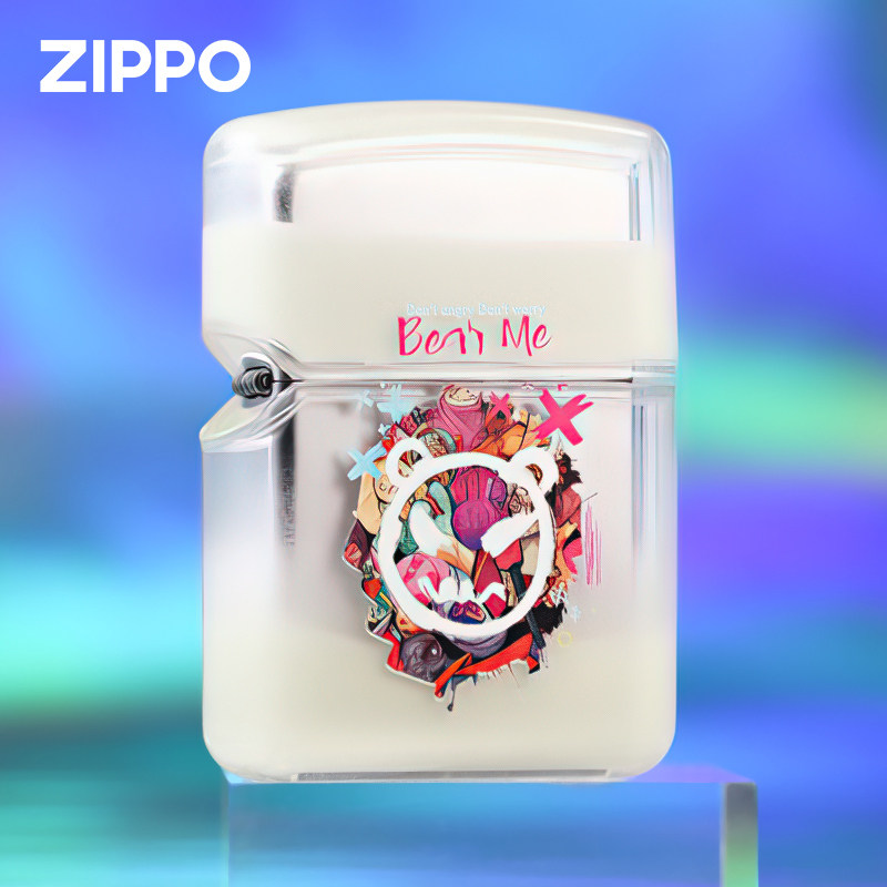 Zippo夜光笑脸熊打火机