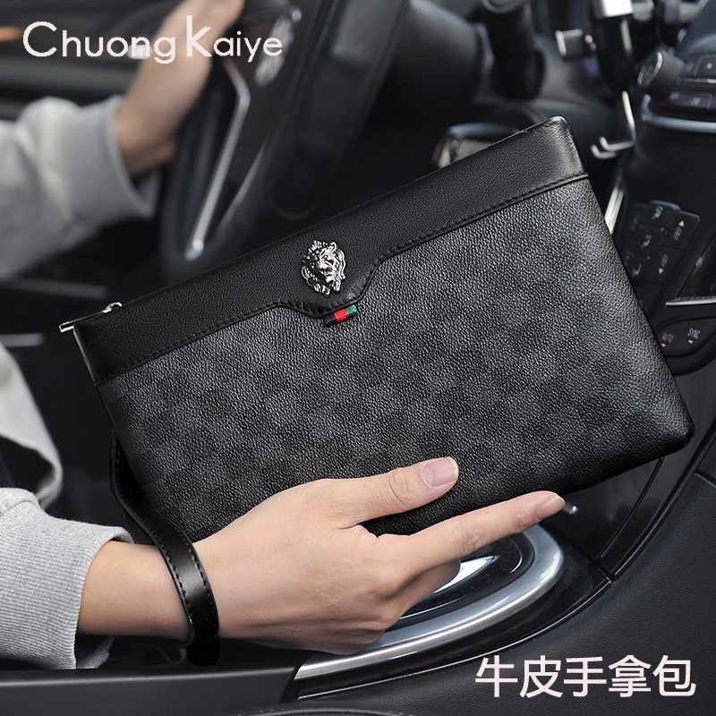 新款头层牛皮手拿包男真皮手包钱包欧美时尚手拎包商务休闲信封包,箱包皮具/热销女包/男包,男士包袋,淘宝优惠券,粉丝福利购,淘宝优惠卷