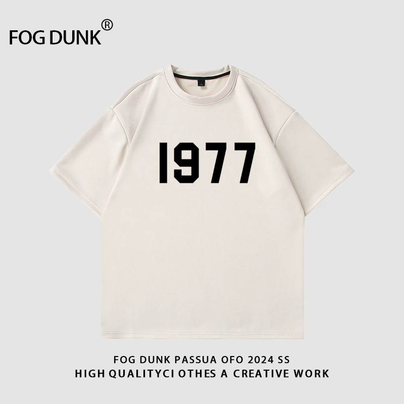 FOG DUNK复线第八季主线新款情侣1977潮牌T恤夏季高街打底男女款