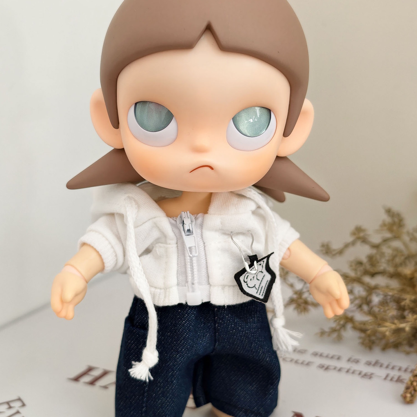 泡泡玛特Zsiga向往之处娃衣BJD1/8分20cm可动娃娃嘎子姐娃衣卫衣