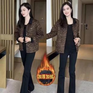 2024年秋冬季 显瘦棉服上衣 妈妈装 加绒加厚短外套女中老年宽松大码