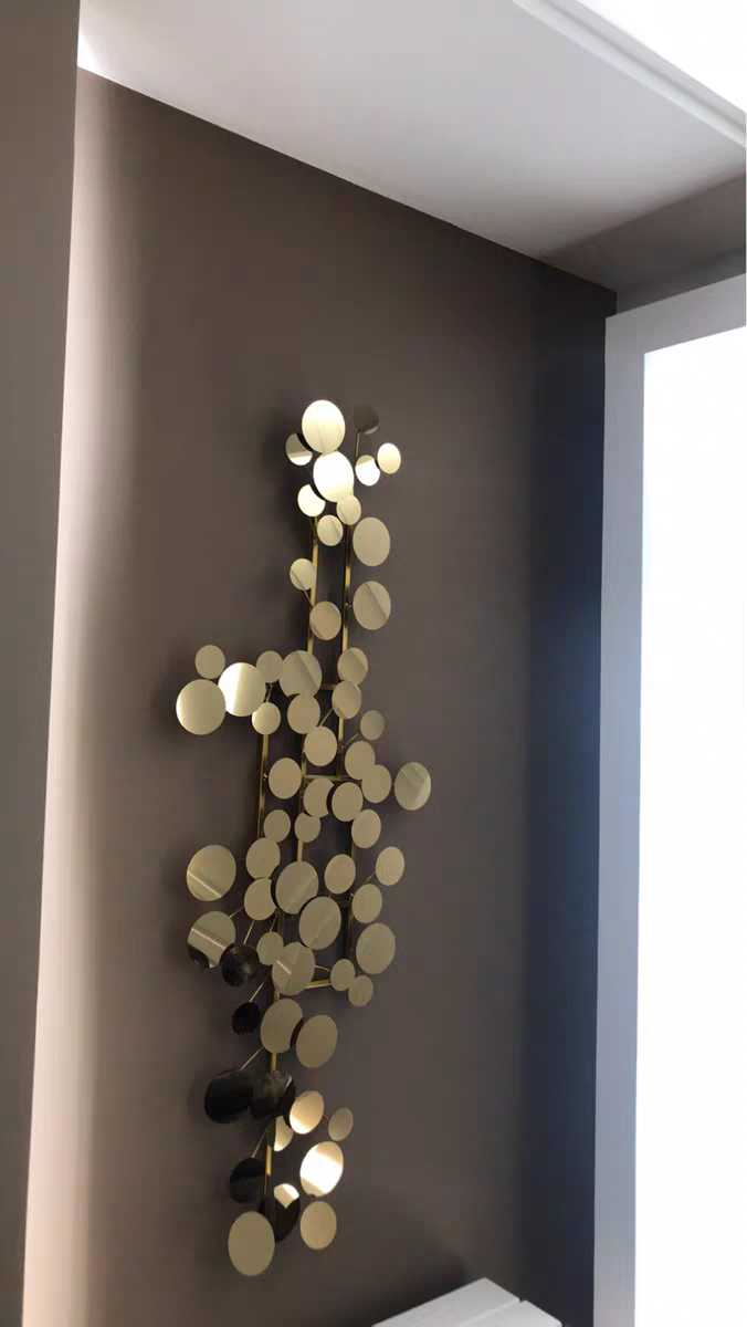 金属制品壁挂抽象壁饰不锈钢酒店会所样板房软装墙饰艺术挂件