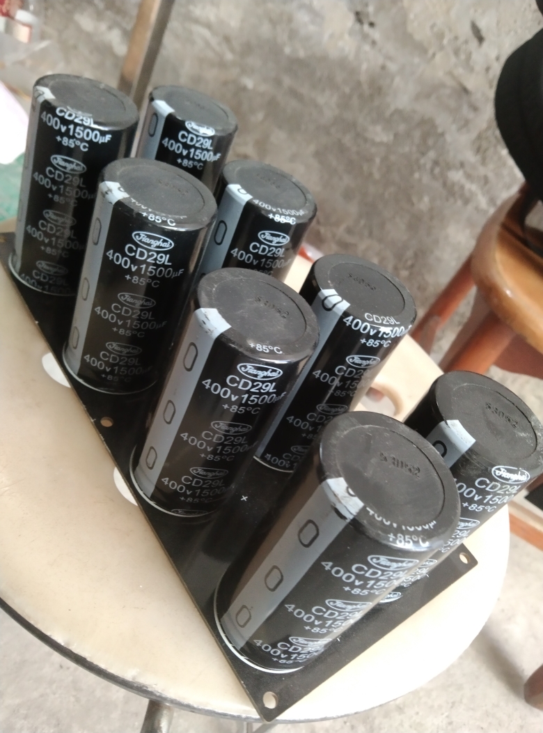 江海CD29L 400v1500uf 逆变器 变频器4脚电容模组8个装