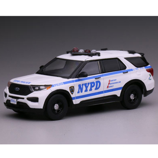 596 1:64 福特探险者NYPD纽约警察局涂装合金汽车模型