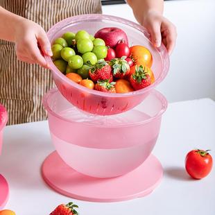 精铸智能感应发面盆奇妙果蔬沥水篮多功能双层加厚洗菜盆发豆芽盆