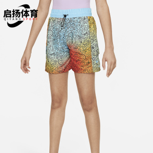 大童女孩时尚 376 休闲运动短裤 Swim Doodle 耐克正品 FZ6363 Nike