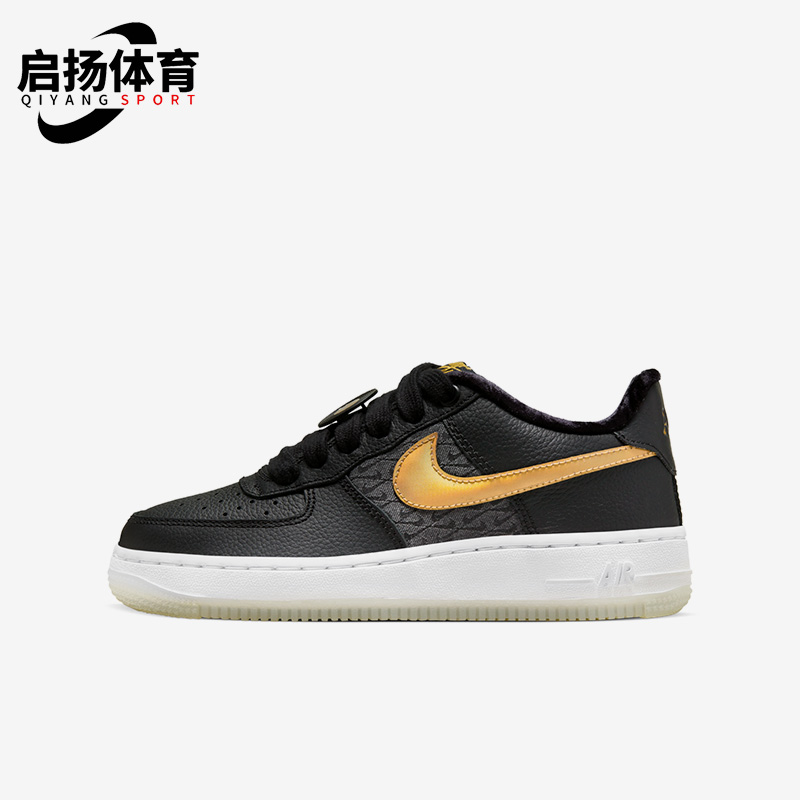 Nike/耐克正品AIR FORCE 1GS女子大童运动休闲鞋FN6977-010